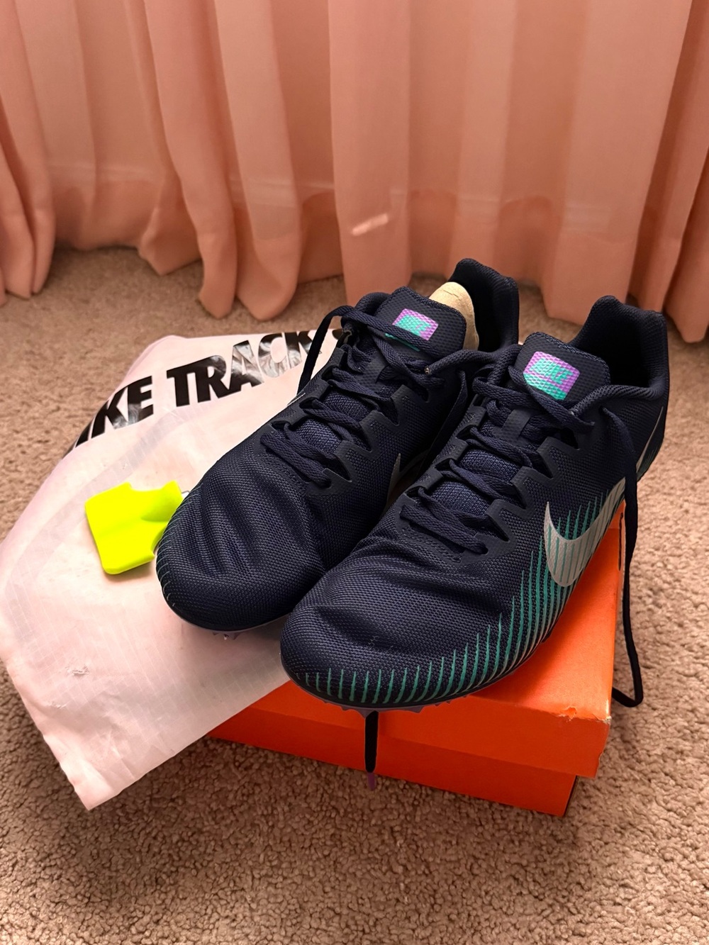 Nike Zoom Rival Track & Field Spikes Obsidian Wild Berry